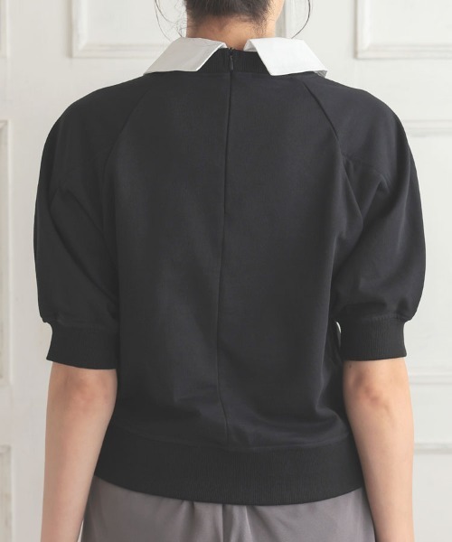 DONOBAN（ドノバン）の「2wayタックスリーブスウェット（スウェット・レディース・ピンク/ブラック/グレー・F）」の8枚目の写真