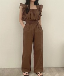 ショルダーフリルオールインワン
