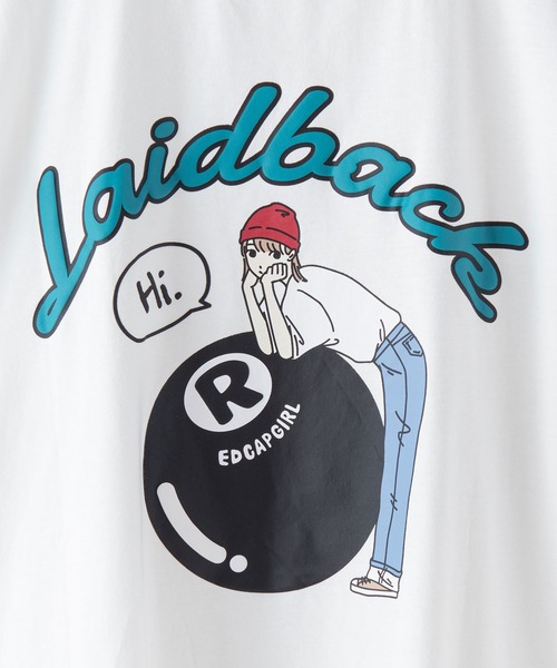 Red Cap Girl(レッドキャプガール)の「【RED CAP GIRL/レッドキャップガール】 バックプリント ビッグTシャツ ビッグシルエット 8ボール 90s コットン100% ユニセックス(Tシャツ/カットソー・メンズ・グレー/ブルー/チャコールグレー/ホワイト・MEDIUM/LARGE)」の9枚目の写真