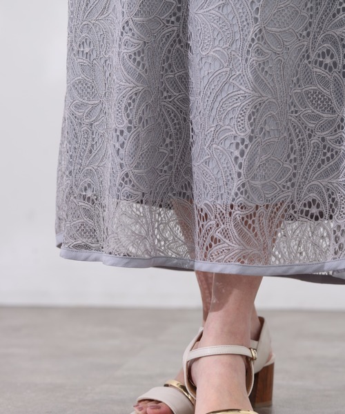 Chez toi（シェトワ）の「レースパイピングスリットスカート（スカート・レディース・ブラック/グレー/グリーン・FREE）」の21枚目の写真