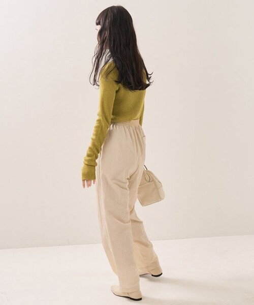 FREAK'S STORE（フリークスストア）の「ウォッシャブル ラメ クルーネック ニット/リブニット（ニット/セーター・レディース・ブルーグリーン/ピンク/ブルー/レッド/オフホワイト/ブラック・ﾌﾘ-）」の21枚目の写真