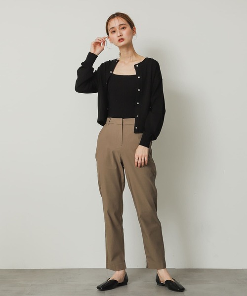 SENSE OF PLACE by URBAN RESEARCH(センスオブプレイスバイアーバンリサーチ)の「ストレッチスリムテーパードパンツ(その他パンツ・レディース・ブラック/ライトベージュ/モカ・SMALL/MEDIUM/X-SMALL/LARGE/TALL)」の21枚目の写真