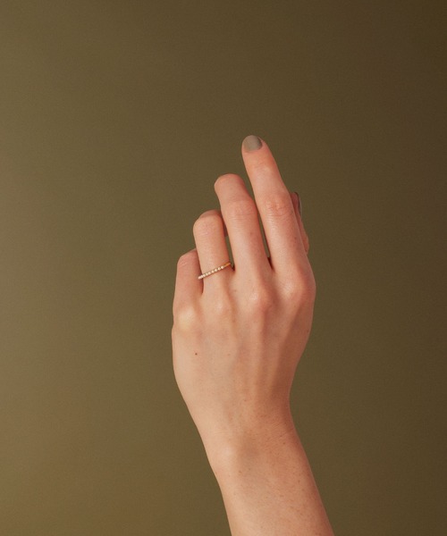 CENE（セネ）の「【CENE】セネ/ハーフエタニティリング（リング・レディース・ゴールド・#11/#9）」の5枚目の写真