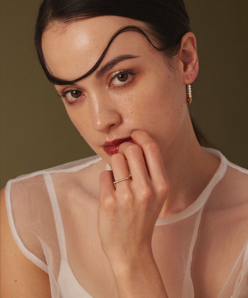 CENE（セネ）の「【CENE】セネ/ハーフエタニティリング（リング・レディース・ゴールド・#11/#9）」の9枚目の写真