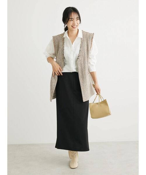 Green　Parks（グリーンパークス）の「ツイードベスト（ベスト・レディース・グレー/ベージュ/ブラック・FREE）」の12枚目の写真