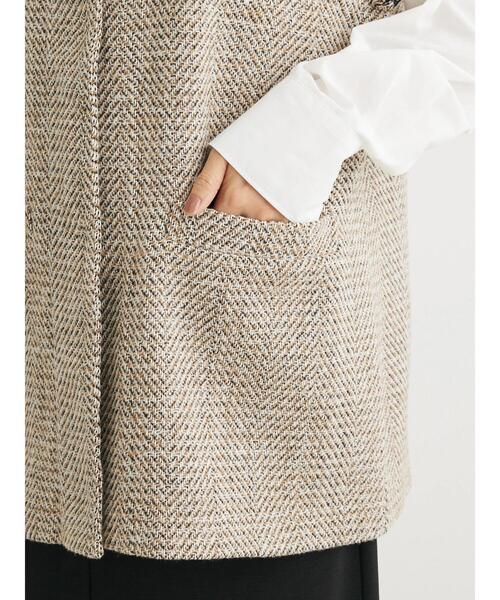 Green　Parks（グリーンパークス）の「ツイードベスト（ベスト・レディース・グレー/ベージュ/ブラック・FREE）」の19枚目の写真