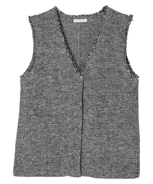 Green　Parks（グリーンパークス）の「ツイードベスト（ベスト・レディース・グレー/ベージュ/ブラック・FREE）」の21枚目の写真
