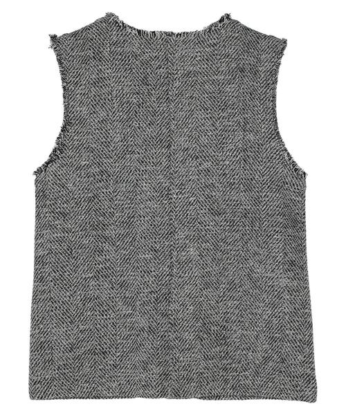 Green　Parks（グリーンパークス）の「ツイードベスト（ベスト・レディース・グレー/ベージュ/ブラック・FREE）」の22枚目の写真