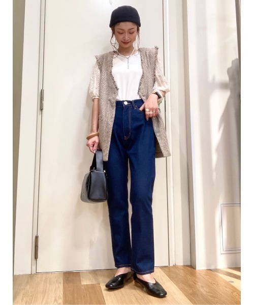 Green　Parks（グリーンパークス）の「ツイードベスト（ベスト・レディース・グレー/ベージュ/ブラック・FREE）」の5枚目の写真