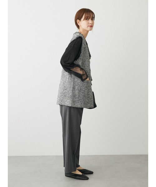 Green　Parks（グリーンパークス）の「ツイードベスト（ベスト・レディース・グレー/ベージュ/ブラック・FREE）」の8枚目の写真