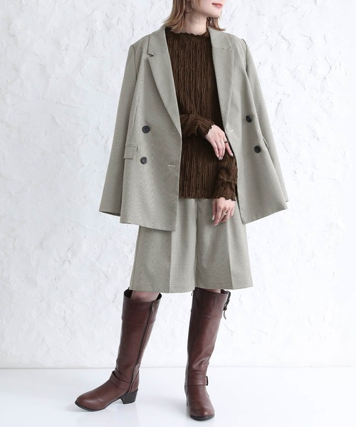 n'OrLABEL(ノアールレーベル)の「『ウェーブハイネックカットソー』(Tシャツ/カットソー・レディース・ライトグレー/ブラック/アイボリー/ダークブラウン・1/2)」の9枚目の写真