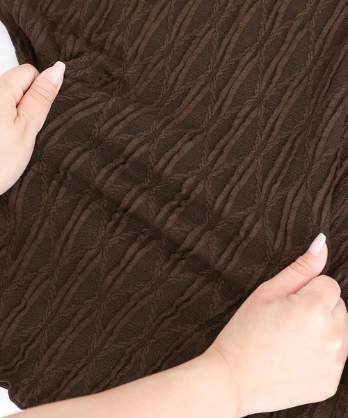 n'OrLABEL(ノアールレーベル)の「『ウェーブハイネックカットソー』(Tシャツ/カットソー・レディース・ライトグレー/ブラック/アイボリー/ダークブラウン・1/2)」の20枚目の写真