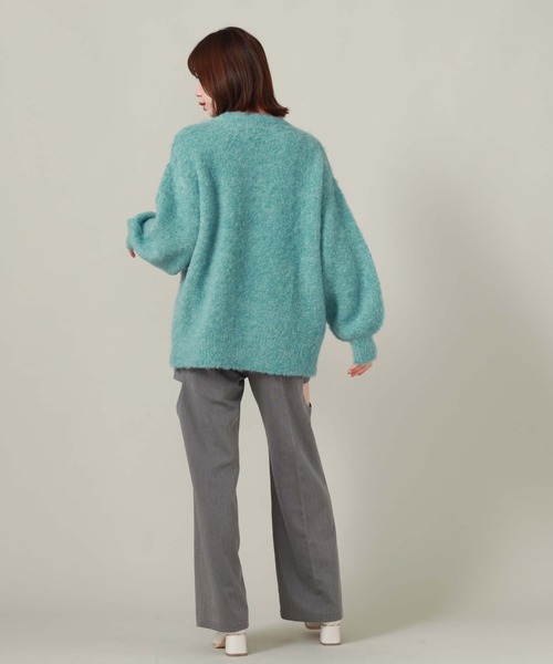 archives（アルシーヴ）の「MIXブークレミドルニット（ニット/セーター・レディース・グリーン/ピンク/オフホワイト/ブルー・MEDIUM）」の9枚目の写真