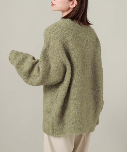 archives（アルシーヴ）の「MIXブークレミドルニット（ニット/セーター・レディース・グリーン/ピンク/オフホワイト/ブルー・MEDIUM）」の12枚目の写真