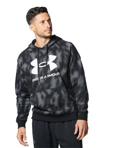 【セール】UAライバルフリース ビッグロゴ フーディー（トレーニング/メンズ）（スウェット）｜UNDER ARMOUR（アンダーアーマー）