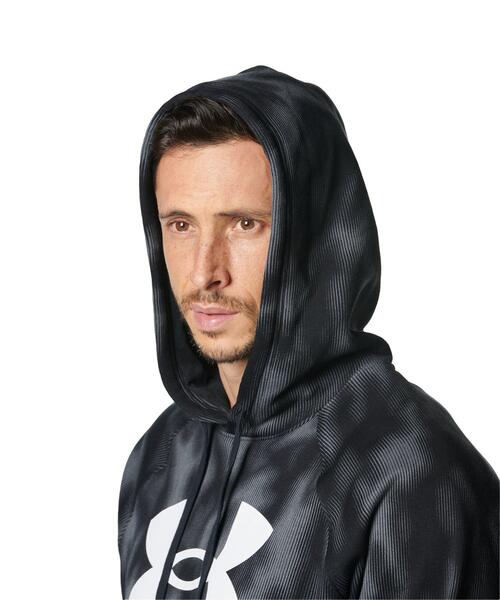 【セール】UAライバルフリース ビッグロゴ フーディー（トレーニング/メンズ）（スウェット）｜UNDER ARMOUR（アンダーアーマー）