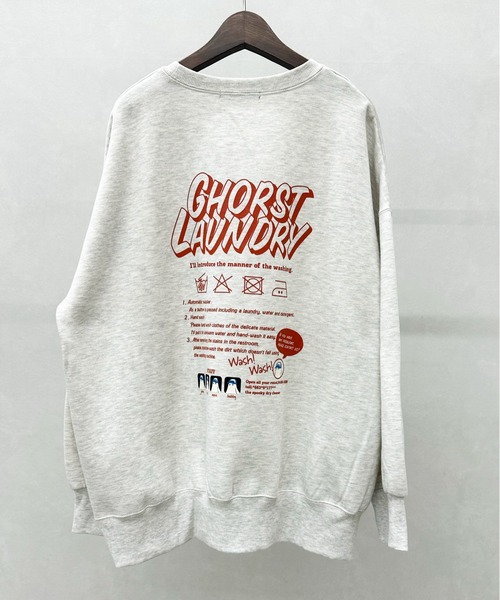 SpRay（スプレイ）の「裏起毛オバケスウェット（スウェット・レディース・オートミール/スミクロ/イエロー/パープル/ブルー・FREE）」の20枚目の写真