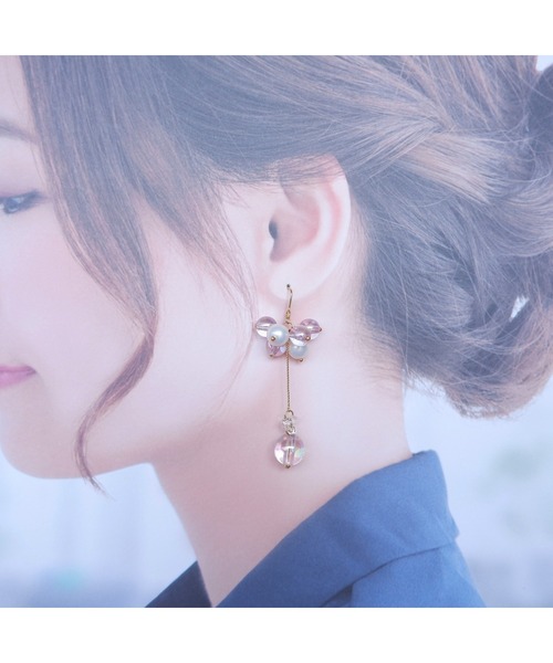 tone（トーン）の「【R】キラキラジューシーなバブルピアス(MA)（ピアス（両耳用）・レディース・グリーン系その他・FREE）」の5枚目の写真