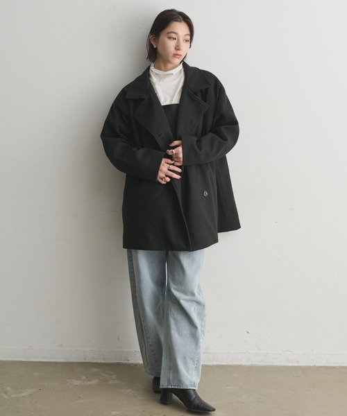Aunt Marie's（アントマリーズ）の「スタンドカラー3WAYショートコート