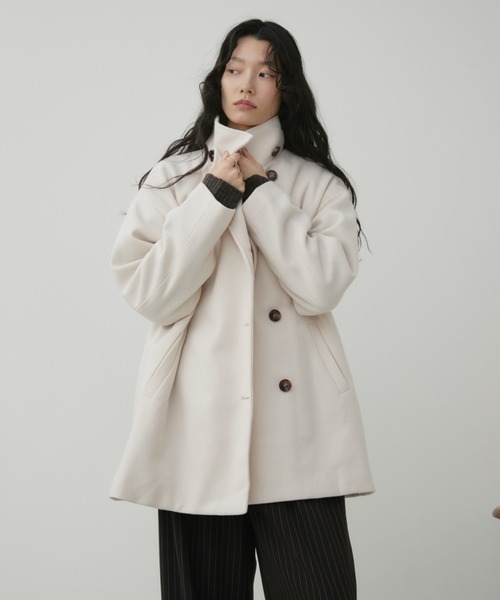 セール】スタンドカラー3WAYショートコート（その他アウター）｜Aunt