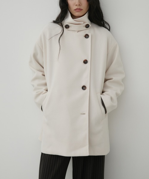 セール】スタンドカラー3WAYショートコート（その他アウター）｜Aunt