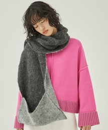 PUBLIC TOKYO | リバーシブルアルパカマフラー(マフラー)