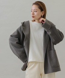 URBAN RESEARCH Sonny Label | ウールリバーフードミディコート(その他アウター)