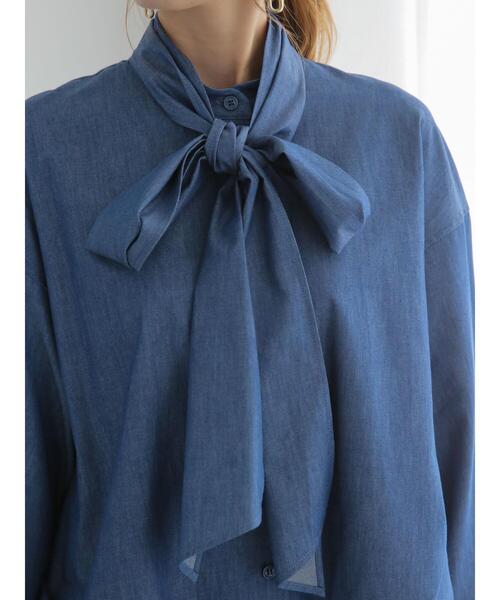 Te chichi（テチチ）の「ビッグリボンブラウス（2way）（シャツ/ブラウス・レディース・オフホワイト/ブルー/ブラウン・F）」の22枚目の写真