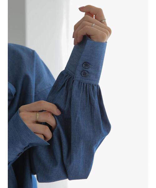 Te chichi（テチチ）の「ビッグリボンブラウス（2way）（シャツ/ブラウス・レディース・オフホワイト/ブルー/ブラウン・F）」の21枚目の写真