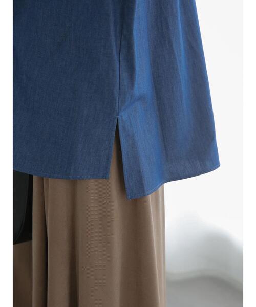 Te chichi（テチチ）の「ビッグリボンブラウス（2way）（シャツ/ブラウス・レディース・オフホワイト/ブルー/ブラウン・F）」の20枚目の写真