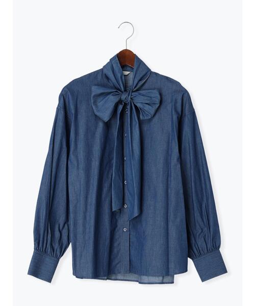 Te chichi（テチチ）の「ビッグリボンブラウス（2way）（シャツ/ブラウス・レディース・オフホワイト/ブルー/ブラウン・F）」の17枚目の写真