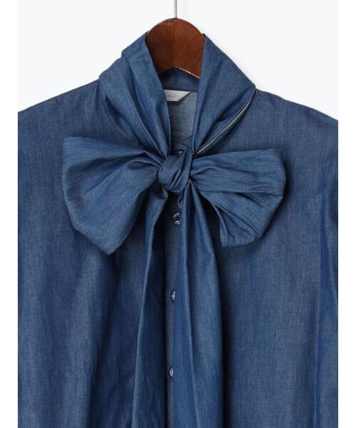 Te chichi（テチチ）の「ビッグリボンブラウス（2way）（シャツ/ブラウス・レディース・オフホワイト/ブルー/ブラウン・F）」の15枚目の写真