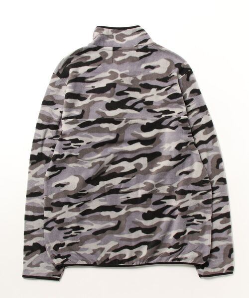 STYLEBLOCK(スタイルブロック)の「HIGHQUALITYフリースハーフボタンスタンドプルーオーバー(Tシャツ/カットソー・メンズ・カモフラージュ/ネイビー/ベージュ/ブラック・LL/M/L)」の5枚目の写真