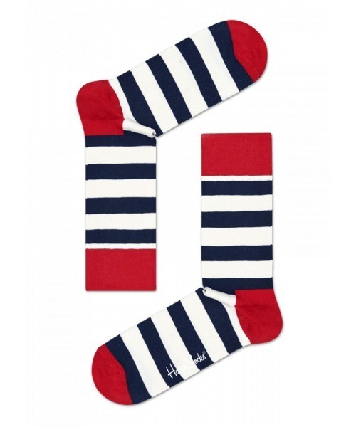 Happy Socks（ハッピーソックス）の「Happy Socks Stripe クルーソックス 10201104（ソックス/靴下・レディース・ネイビー/レッド・M/L）」の8枚目の写真
