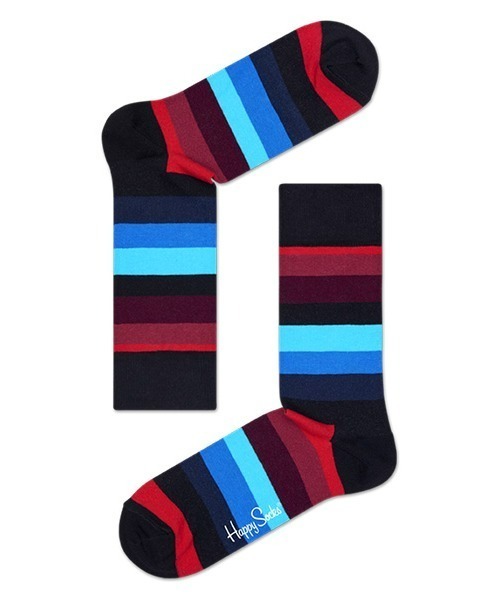 Happy Socks（ハッピーソックス）の「Happy Socks Stripe クルーソックス 10201104（ソックス/靴下・レディース・ネイビー/レッド・M/L）」の7枚目の写真