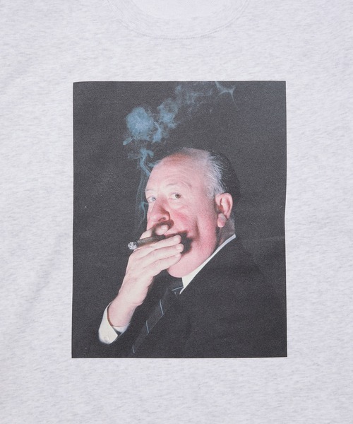 bonjour records(ボンジュールレコーズ)の「【Bonjour records/ボンジュールレコード】 Original hitchcock Smoke Sweat ヒッチコック「Smoke」クルーネックスウェット(スウェット・メンズ・グレー/ブラック・XL/M/L/S)」の7枚目の写真