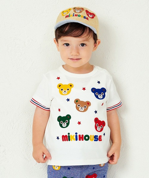 MIKI HOUSE(ミキハウス)の「プッチーモチーフ半袖Tシャツ(Tシャツ/カットソー・キッズ・コーラルピンク/ホワイト・120cm/110cm/100cm/90cm/80cm/130cm)」の9枚目の写真