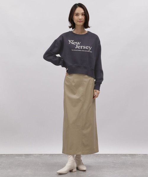 LAKOLE（ラコレ）の「エコレザーナロースカート / 989447（スカート・レディース・ブラック/グレイッシュベージュ・SMALL/MEDIUM）」の8枚目の写真