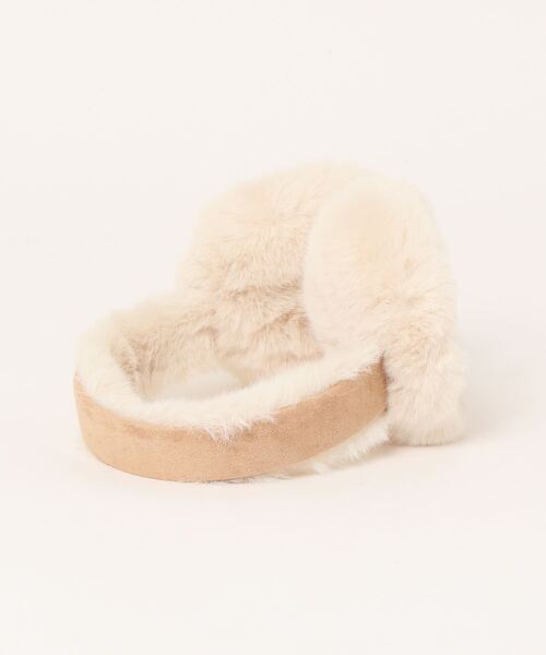 clear（クリア）の「スエードイヤーマフラー（イヤーマフ・レディース・ブラック/ベージュ・F）」の3枚目の写真