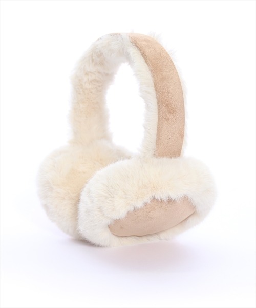 clear（クリア）の「スエードイヤーマフラー（イヤーマフ・レディース・ブラック/ベージュ・F）」の2枚目の写真