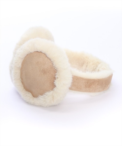 clear（クリア）の「スエードイヤーマフラー（イヤーマフ・レディース・ブラック/ベージュ・F）」の4枚目の写真