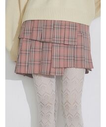 merry jenny | チェックアシメプリーツスカート(スカート)