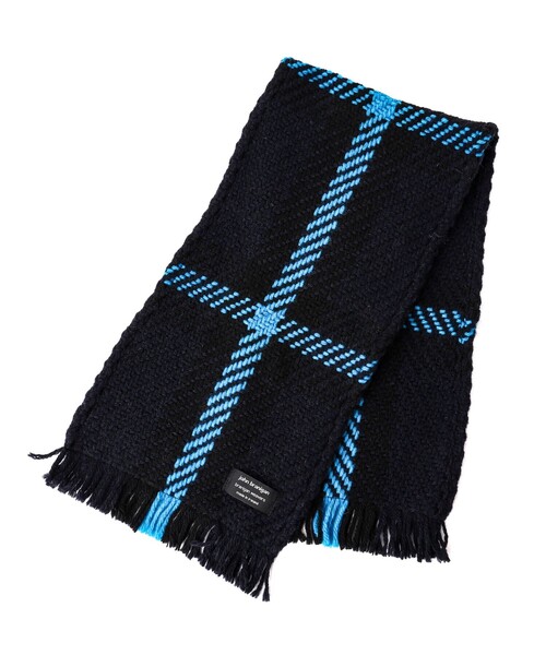 John branigan(ジョンブラニガン)の「【John Branigan/ジョン・ブラニガン】別注ニットクロスマフラー24(マフラー・メンズ・ブルー系その他/グリーン系その他/ホワイト系その他/ブラック系その他/ネイビー・FREE)」の6枚目の写真