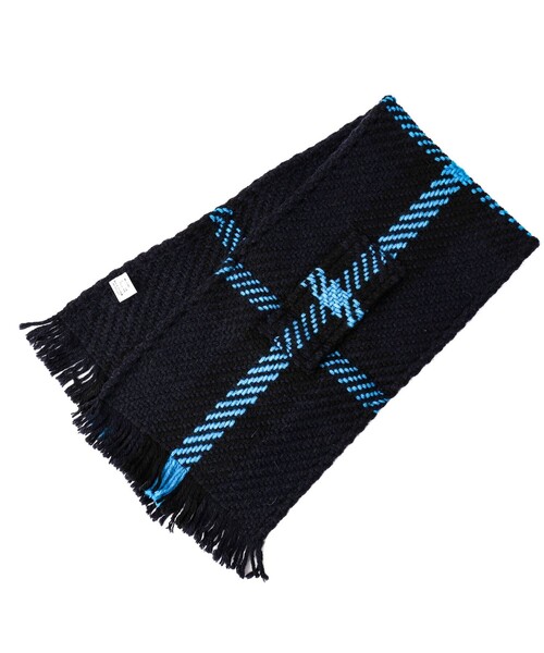 John branigan(ジョンブラニガン)の「【John Branigan/ジョン・ブラニガン】別注ニットクロスマフラー24(マフラー・メンズ・ブルー系その他/グリーン系その他/ホワイト系その他/ブラック系その他/ネイビー・FREE)」の10枚目の写真