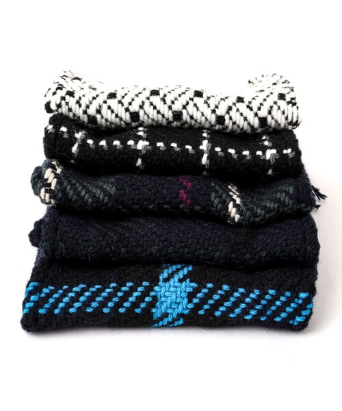 John branigan(ジョンブラニガン)の「【John Branigan/ジョン・ブラニガン】別注ニットクロスマフラー24(マフラー・メンズ・ブルー系その他/グリーン系その他/ホワイト系その他/ブラック系その他/ネイビー・FREE)」の16枚目の写真