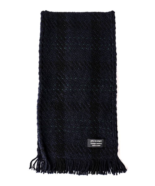 John branigan(ジョンブラニガン)の「【John Branigan/ジョン・ブラニガン】別注ニットクロスマフラー24(マフラー・メンズ・ブルー系その他/グリーン系その他/ホワイト系その他/ブラック系その他/ネイビー・FREE)」の20枚目の写真
