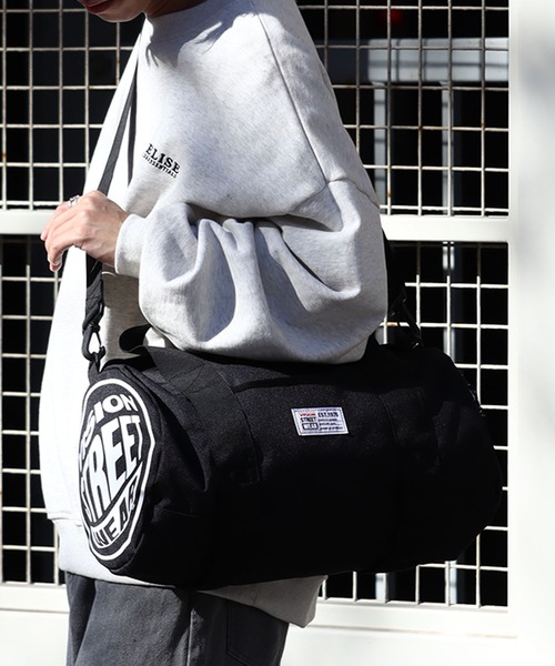 VISION STREET WEAR(ヴィジョンストリートウェア)の「【VISION STREET WEAR/ヴィジョンストリートウェア】 ロールボストンバッグM (容量:約16L)(ボストンバッグ・メンズ・ブラック系その他2/ブラック/ブラック系その他・FREE)」の7枚目の写真