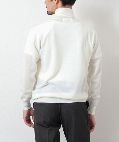 NOLLEY'S goodman（ノーリーズグッドマン）の「《ビジカジ対応》アンチピリング タートルネックニット（ニット/セーター・メンズ・ブルー/ダークネイビー/ホワイト/グレー・L/M）」の6枚目の写真