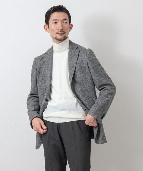 NOLLEY'S goodman（ノーリーズグッドマン）の「《ビジカジ対応》アンチピリング タートルネックニット（ニット/セーター・メンズ・ブルー/ダークネイビー/ホワイト/グレー・L/M）」の17枚目の写真