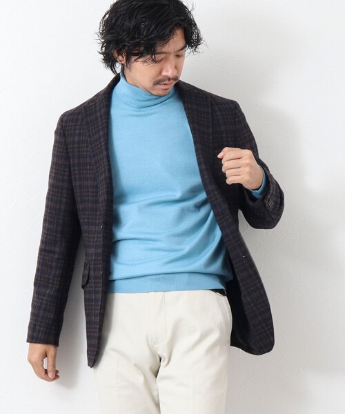 NOLLEY'S goodman（ノーリーズグッドマン）の「《ビジカジ対応》アンチピリング タートルネックニット（ニット/セーター・メンズ・ブルー/ダークネイビー/ホワイト/グレー・L/M）」の20枚目の写真